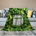 thumbnail image 2 of Nawypu Pickle Blanket for Kids, Pickle Lovers - Soft, Lightweight -  Crib Size Blanket for Couch, Sofa - Green Funny Fuzzy Throws Gifts for Christmas with Name, 2 of 6
