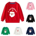 thumbnail image 3 of Gpaecead Toddler Boys Girls Christmas Sweatshirt Kids Reindeer Sweater Pullover Tops Long Sleeve Unisex Xmas Shirt Green, 3 of 3
