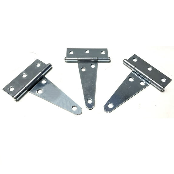 3PACK 4"X2mm T Hinge, Heavy Duty Hinge ,GATE Hinge, Fence Hinge ZINC Plated, The Price for 3PCS, W/O Screws