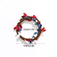 thumbnail image 3 of Napkin Rings, 4th of July Napkin Ring Holder Patriotic Napkin Rings Blue Red White Napkin Buckle for Independence Day, Dinning Table Parties Decoration(1 pc), 3 of 6