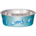 thumbnail image 1 of Bella Bowl Designer-Xsmall-Skeleton Design - Metallic Ocean Blue, 1 of 2