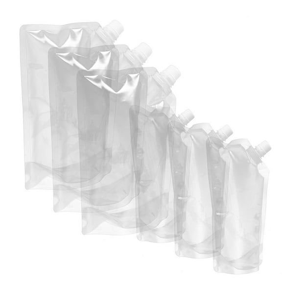 MEIBUTYUP Beverage Bag Assorted Color Washable Foldable Screw Seal for Wine Liquor 7Pcs