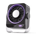 thumbnail image 1 of Sokhug Rechargeable USB Personal Ice Cooling Desk Fan with 5 Speeds Portable for Bedroom Office, Black, 1 of 6