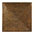 thumbnail image 1 of MY SWANKY HOME Large Bronze Metal Wall Sculpture Square | Textured Pierced Rustic Modern Iron, 1 of 4