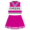 thumbnail image 4 of DPOIS Kids Girls Sleeveless Cheerleading Dress Crop Top with Pleated Skirt Set, 4 of 6