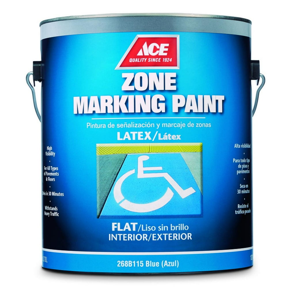 Ace Handicap Blue Traffic Zone Marking Paint 1 gal.