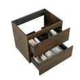 thumbnail image 4 of -24W-105,Wall mount cabinet WITHOUT basin,Walnut color,With two drawers, Pre-assembled, 4 of 6
