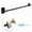 Black, variant on Central Design Adh-07 0.4375 in. Self-Adhesive or Wall Mounted Rod for 17 to 30 in. Windows, Cocoa