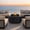 Black, variant on FLOOORE 65,000 BTU Propane Fire Pit Table with Rust Resistant