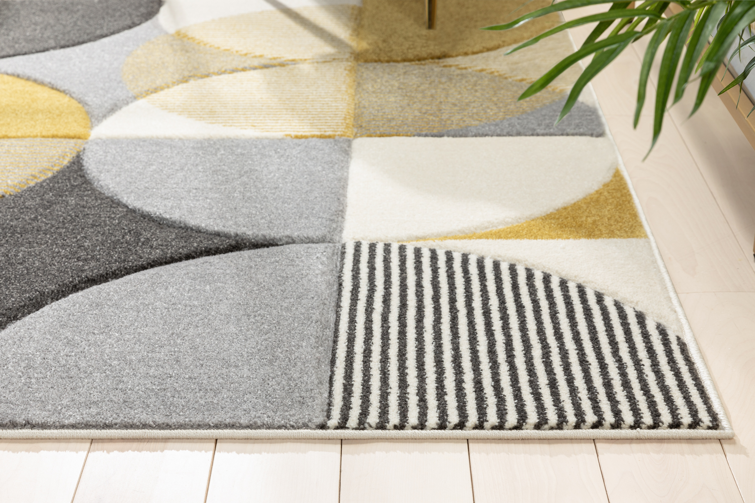 Well Woven Astrid Geometric Area Rug, 7.83' x 9.83', Dramatic High-Low Pattern, Easily Matchable Color Palette, Wood Floor Safe Backing