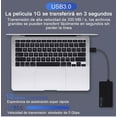thumbnail image 2 of Usb3.0 Hub Hub Usb Ultrafino De Alta Velocidad De 4 Puertos Negro, 2 of 5
