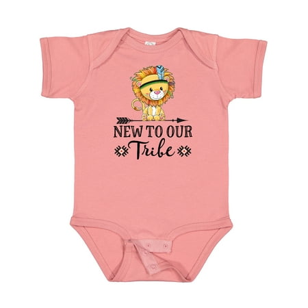 

Inktastic New to the Tribe Just Arrived Lion Gift Baby Boy or Baby Girl Bodysuit