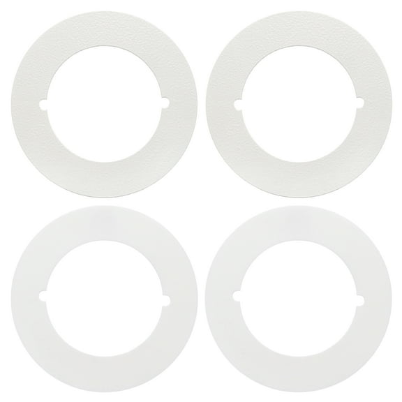 Uxcell Door Knob Plates, 2 Pcs Round Plate Cover for Door Deadbolt White