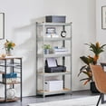2 PCS 5Tier Utility Shelves Metal Shelves Garage Shelving Unit