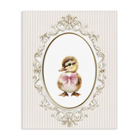 Stupell Industries Cottage Spring Gingham Baby Duck Canvas Art, 16 x 20, by Christine Simpson Art