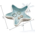 thumbnail image 2 of Starfish Jewelry Dish Tray Ceramic Jewelry Plate Ring Holder Trinket Candy Dish Small Key Bowl for Birthday Home Party Decor Ocean Art Gift for Jewelrys Birthday Home Room Beach Decor 1pc, 2 of 7