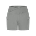 thumbnail image 6 of Dagugfen Biker Shorts for Women Elastic High Waist Workout Yoga Short Pants Stretchy Spandex Athletic Outdoor Running Shorts with Pockets, 6 of 8