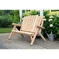 thumbnail image 4 of Lakeland Mills 4 ft. White Cedar Log Loveseat Bench, 4 of 4