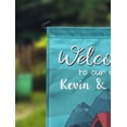 thumbnail image 2 of Printtoo Bleu Turquoise Bienvenue à Notre Terrain de Camping pour Campeur Drapeaux de Camping Personnalisés pour Campeurs Double Face Drapeau de Terrain de Camping Extérieur Drapeaux de Jardin, 2 of 4