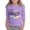 1-Purple1027, variant on WOYY Easter T-Shirt for Girls Graphic Tee 3/4 Sleeve Round Neck T Shirt Top, Sizes 3-14