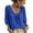 15#Dark Blue, variant on Boho Tops for Women Fall 3/4 Sleeve Lace Up Peasant Blouse Womens Boho Tops Lightweight Dressy Casual Loose Fit Tunic Ruffle Blouse L