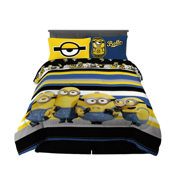 Minions Kids Full Bed In A Bag, Minion Bedspread Queen