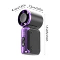 thumbnail image 3 of Ventilador de mano con 199 velocidades, mini ventilador portátil recargable, ventilador de bolsillo con motor sin escobillas de alta velocidad y pantalla LED para viajes, camping y actividades al a, 3 of 6
