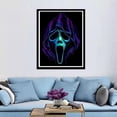 thumbnail image 2 of 5D Scream Diamond Art Painting Kits for Adult Thriller Full Round Drill DIY Paint With Diamonds Art Crystal Embroidery Cross Craft Stitch Art Wall Office Decoration 12x16 inch, 2 of 5