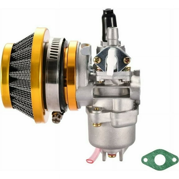 Tuning Carburetor With Air Filter Replacement For 2 Stroke 47Cc 49Cc Carb Go Kart Scooter Moped Replacement For Mini Quad Atv Dirt Pocket Bike Gold