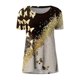 thumbnail image 4 of Pntutb moda mujer casual cuello redondo blusa estampada manga corta camiseta verano tops PNTUTB Pntutb-7349, 4 of 5
