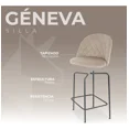 thumbnail image 4 of Silla Alta Tapizada para Barra de Cocina - Asiento Suave de Tela y Patas de Acero - Banco Desayunador Elegante para Uso Interior y Decoración del Hogar (Taupe), 4 of 10