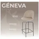 thumbnail image 4 of Sillas Altas Tapizadas para Barra de Cocina - Asiento Suave de Tela y Patas de Acero - Banco Desayunador Elegante para Uso Interior y Decoración del Hogar Set de 2 Sillas (Taupe), 4 of 10