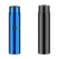 thumbnail image 2 of relayinert ABS Men Mini Shaver Portable Reusable Battery Powered Rechargeable Handheld Rotatable Detachable LED Trimmer Clippers Blue 1Set, 2 of 6
