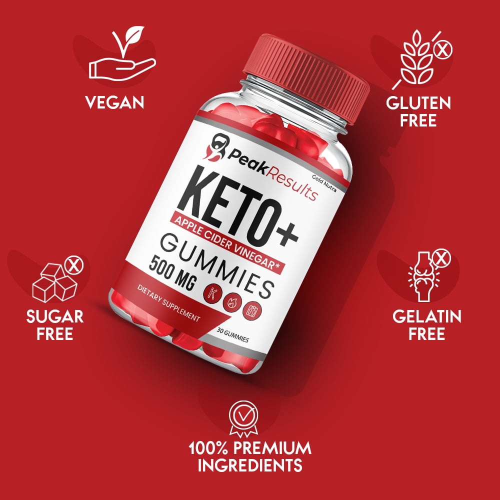 (3 Pack) Peak Results Keto ACV Gummies, Peak Results Keto + ACV Gummies, Official Supplement for Men and Women