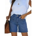 thumbnail image 3 of EMMIOL Women's High Waisted Denim Jean Shorts - Trendy Casual Jorts, 3 of 6