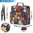 thumbnail image 2 of FORMRS Zipper Binder with Shoulder Strap 2-inch Ring 500 Sheet Capacity File Bag, Bright Colorful Flowers Pattern, 2 of 5