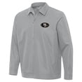 thumbnail image 2 of Men's Antigua Gray San Francisco 49ers Pivot Full-Zip Jacket, 2 of 4