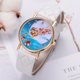 thumbnail image 2 of Reloj de cuarzo de aleación de moda Reloj de pulsera con correa de cuero PU para mujer (blanco), 2 of 2