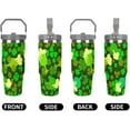 thumbnail image 4 of 30oz Tumbler with Handle Travel Mug Straw with Lid,Clover Glasses Beer Insulated Stainless Steel,Leak Proof,Cupholder Friendly Water Iced Tea Coffee Gift, 4 of 6