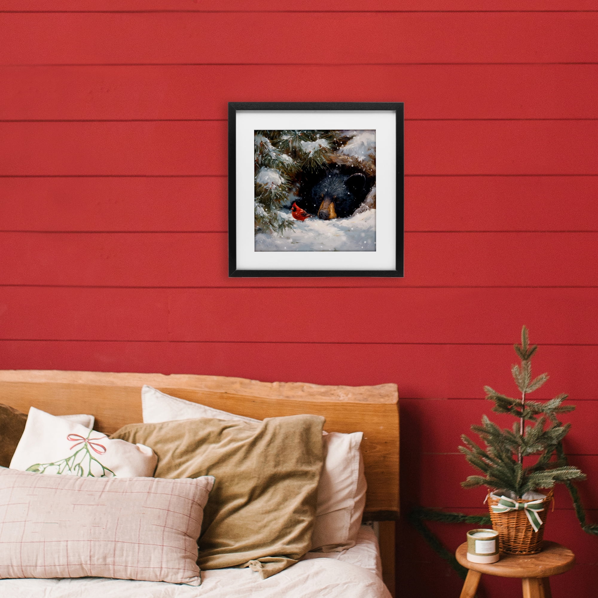 Stupell Industries Warm Watch From The Den Black Framed Print Under Glass, design by Tina LeCour