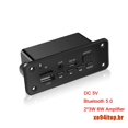 thumbnail image 2 of Xotop Bluetooth 5.0 reproductor Mp3 2x3 W Decodificador De bocina/Módulo De radio Fm para automóvil, 2 of 3