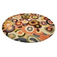 thumbnail image 4 of Rugsotic Carpets Hand Tufted Wool Eco-Friendly Area Rugs - 8'x8', Round, Multicolor, Modern Contemporary Design, High Pile Handmade Anti Skid Rugs for Living Room, Bed Room (K11125), 4 of 6