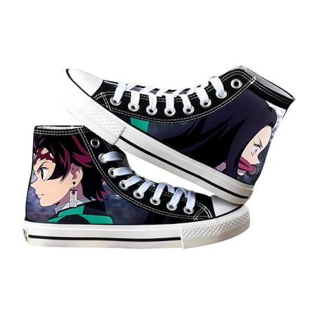 

Demon Slayer Shoes Cosplay Shoes Sneakers for Women Men Canvas Shoes