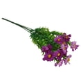 thumbnail image 4 of 15 Heads Artificial Flowers Plastic Fake Plants Wedding Garden In/Outdoor Decor, 4 of 9