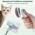 thumbnail image 3 of Cepillo para perros y gatos, cepillo depilatorio autolimpiante para perros y gatos, cepillo para el cuidado de mascotas, depilación con un solo clic, adecuado para el pelo de las mascotas, cerdas cort, 3 of 5