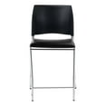 thumbnail image 3 of 8700 Series Cafetorium Plush Vinyl Stool, Counter Height - Black, 3 of 3