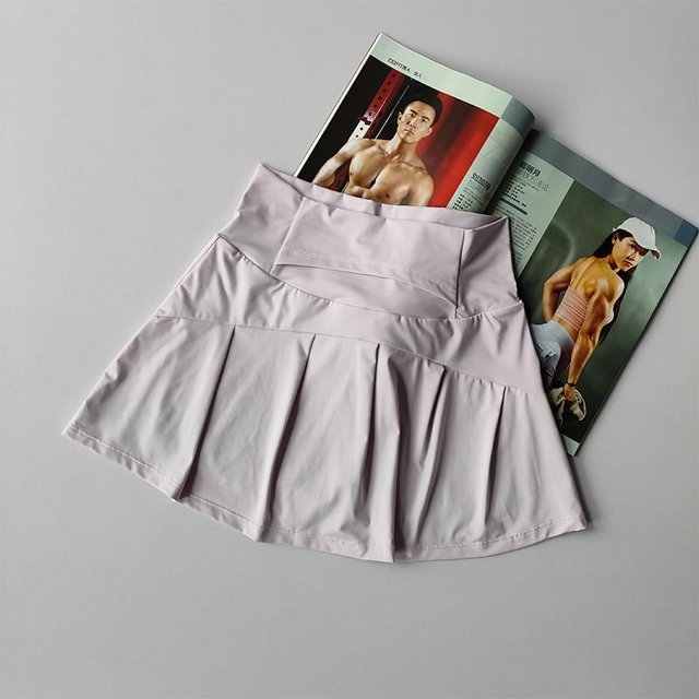 Falda corta deportiva de cintura alta de verano, pantalones cortos forrados, Fitness, Yoga, secado rápido, faldas deportivas para correr, falda de tenis, ropa de Golf para mujer