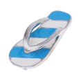 thumbnail image 2 of 4x2 Pair 1:12 Dollhouse Miniature Metal Flip Flops for Dollhouse Accessories, 2 of 5