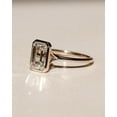 thumbnail image 2 of solitaire jewels 2.25CT Bezel Setting Emerald Moissanit Solitaire Engagement Ring For Women, 10K Rose Gold, 2 of 5