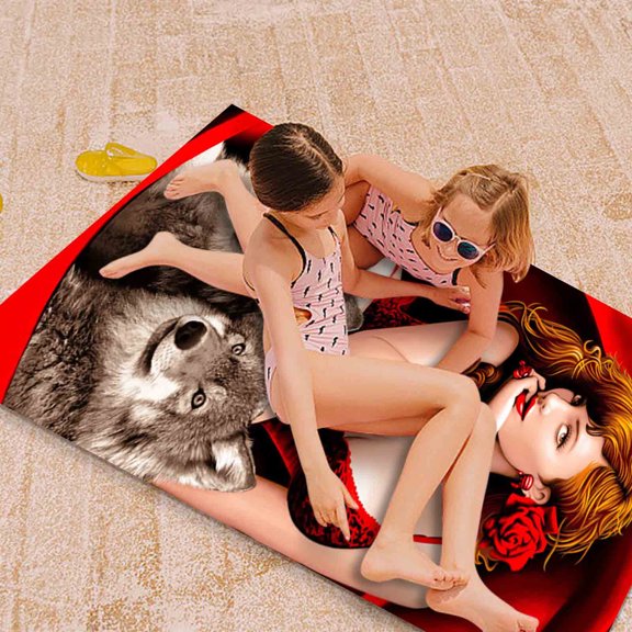 YiBai Microfiber Beach Towel Super Lightweight Colorful Bath Towel Sandproof Beach Blanket Multi-Purpose Towel For Travel Swimming Pool 28x55 Inch,E #N.2144